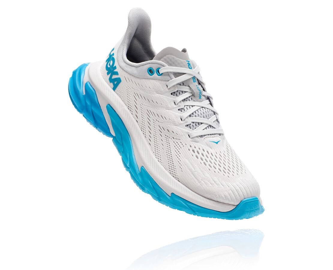 Hoka One One Clifton Edge South Africa - Womens Road Running Shoes - Nimbus / Blue,HJPIO-2185